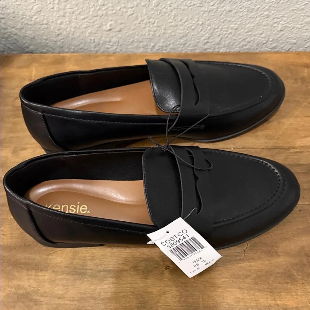 Kensie Black Penny Loafers size 10 NEW - Picture 3 of 7